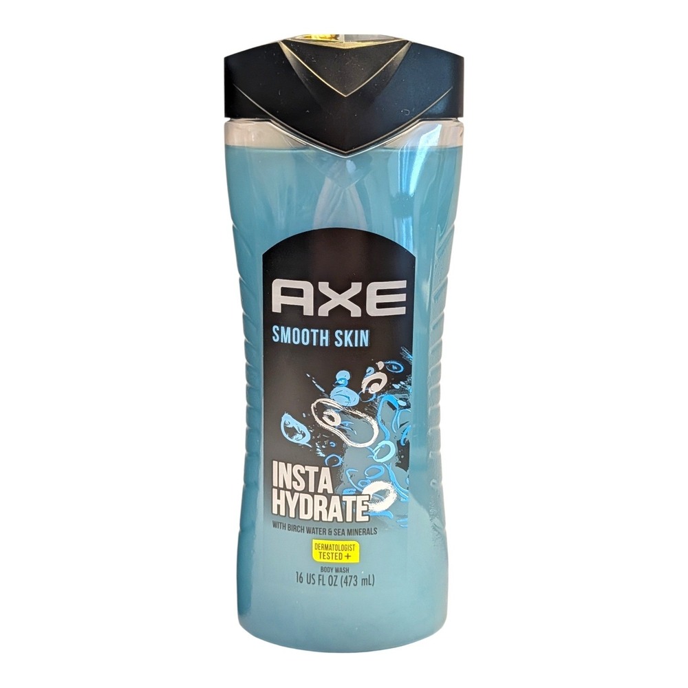 Axe Smooth Skin Insta Hydrate Body Wash 16 oz Birch Water Sea Minerals